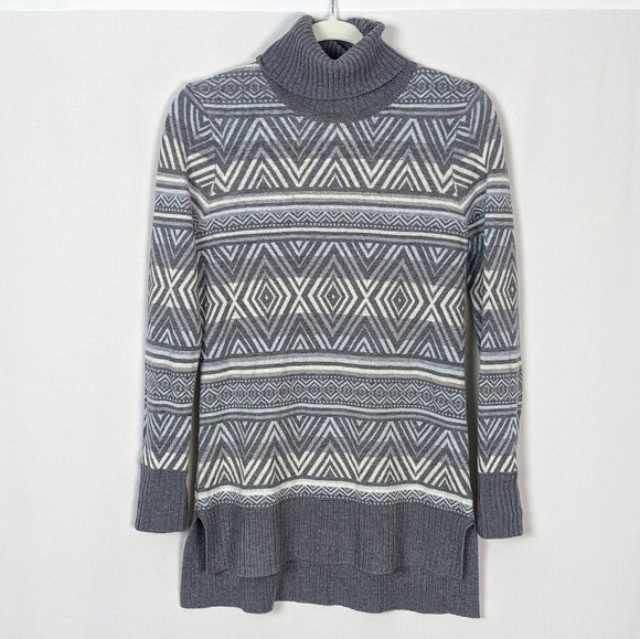 Krimson Klover Turtleneck Ziggy Tunic Silk Wool-Blend Pullover Sweater Ribbed M - Picture 4 of 9